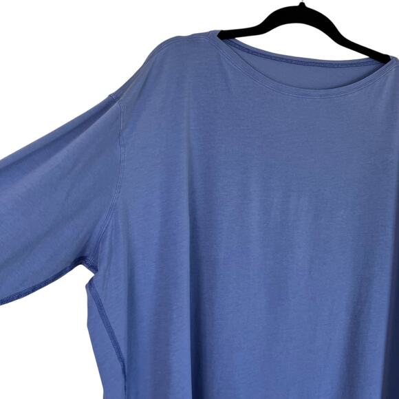 Lululemon Womens Back In Action Long Sleeve Top Blue Sz 16 - Picture 5 of 16